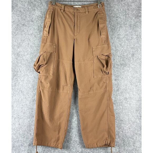 Aritzia TNA Cargo Pants Womens 6 Tan Utility Baggy Relaxed Grunge Skater - Picture 1 of 16